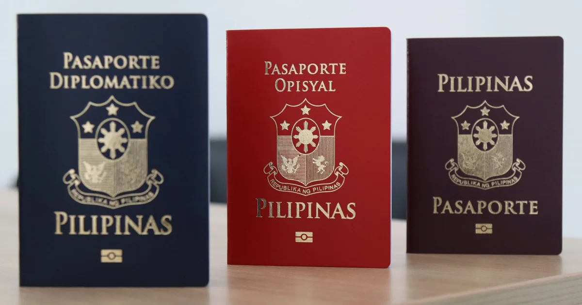 Diplomatic, official and ordinary Philippine passports issued by the Department of Foreign Affairs, the documents handled by the Philippine Embassy in Qatar