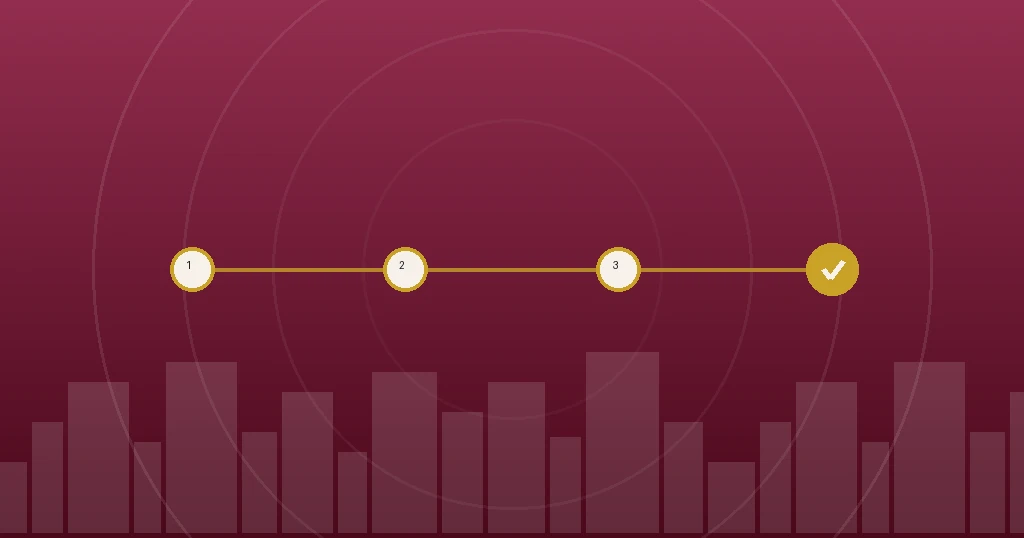Four-stage process timeline for what happens after submitting a Qatar labour complaint