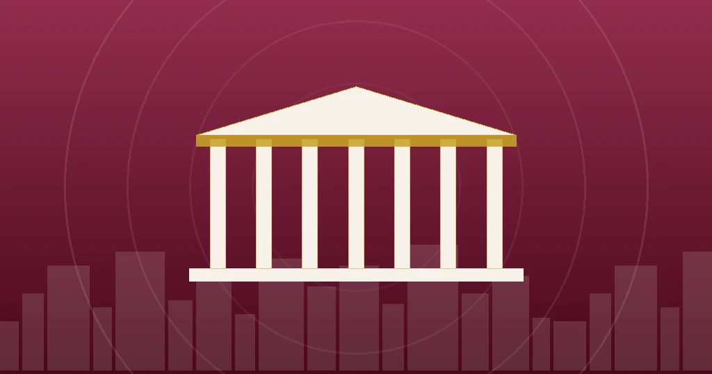 Government building illustration representing Qatar Ministry of Interior recruitment